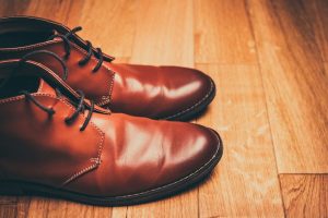 pair-of-brown-dress-shoes