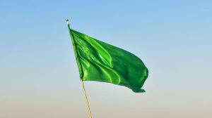 green-flag-waving