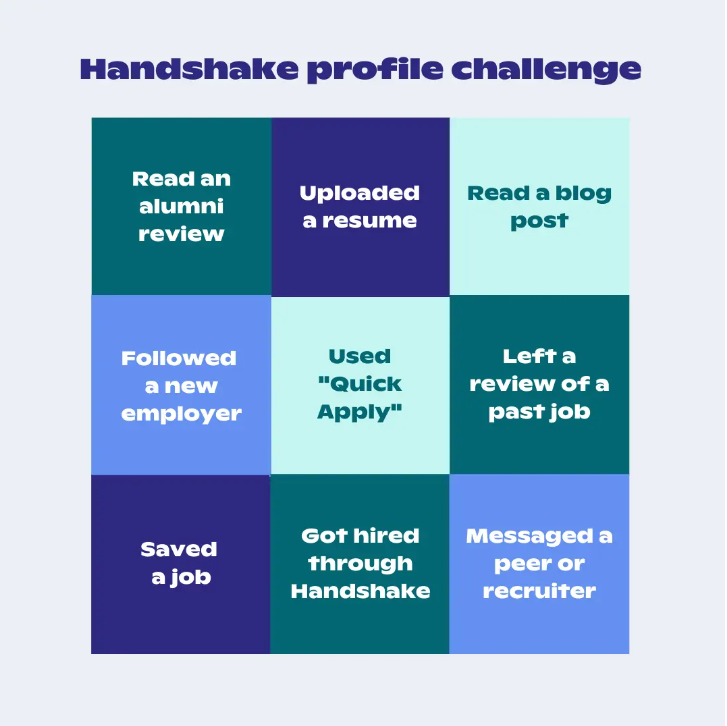 Handshake Profile Bingo